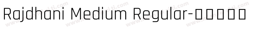 Rajdhani Medium Regular字体转换